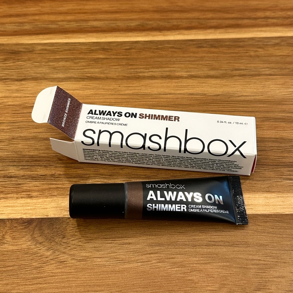 NIB Smashbox Always On Shimmer Cream Eyeshadow, Bronze Shimmer